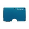 Grid Wallet Aluminum Wallet with Money Clip, Blue ALUBL-CLIP